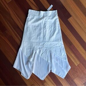 NWT CHICO’S KENDRA UNEVEN HEM LINEN SKIRT